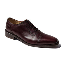 Cargar imagen en el visor de la galería, Moka Oxford zapatos hombre formales- GALBAR Artesanal- Hecho a mano -Hecho en México  zapatos de vestir
