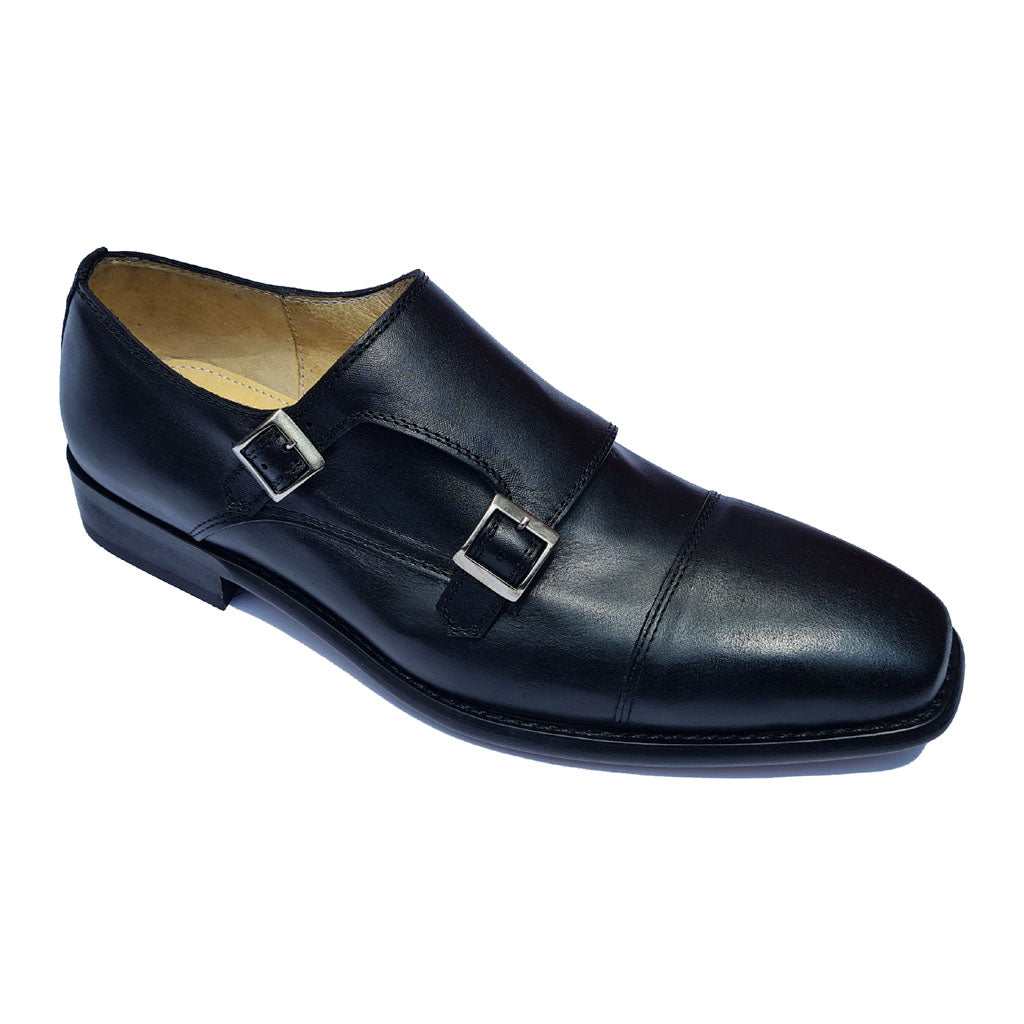 ZAPATO ARTESANAL GALBAR HEBILLA NEGRO  zapatos de vestir